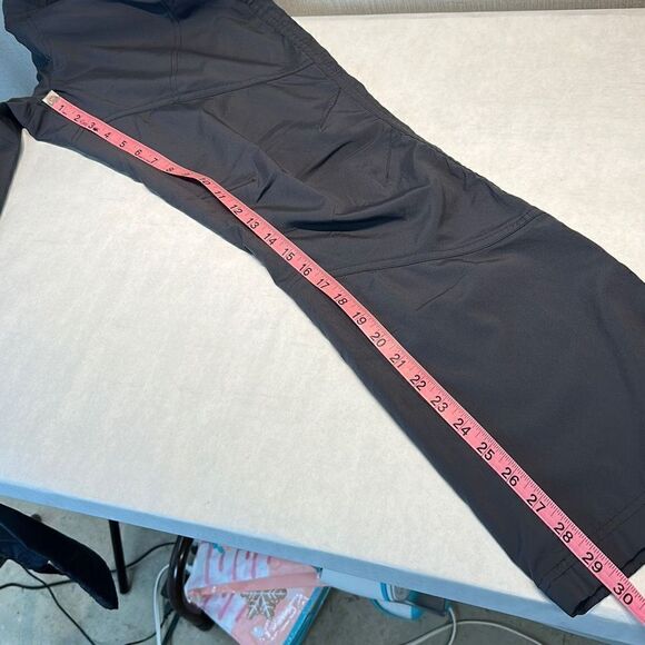 bcg Outdoor Capri Cropped Pants Hiking Lightweight Size Small Black Blue Gray Lo - Picture 14 of 14